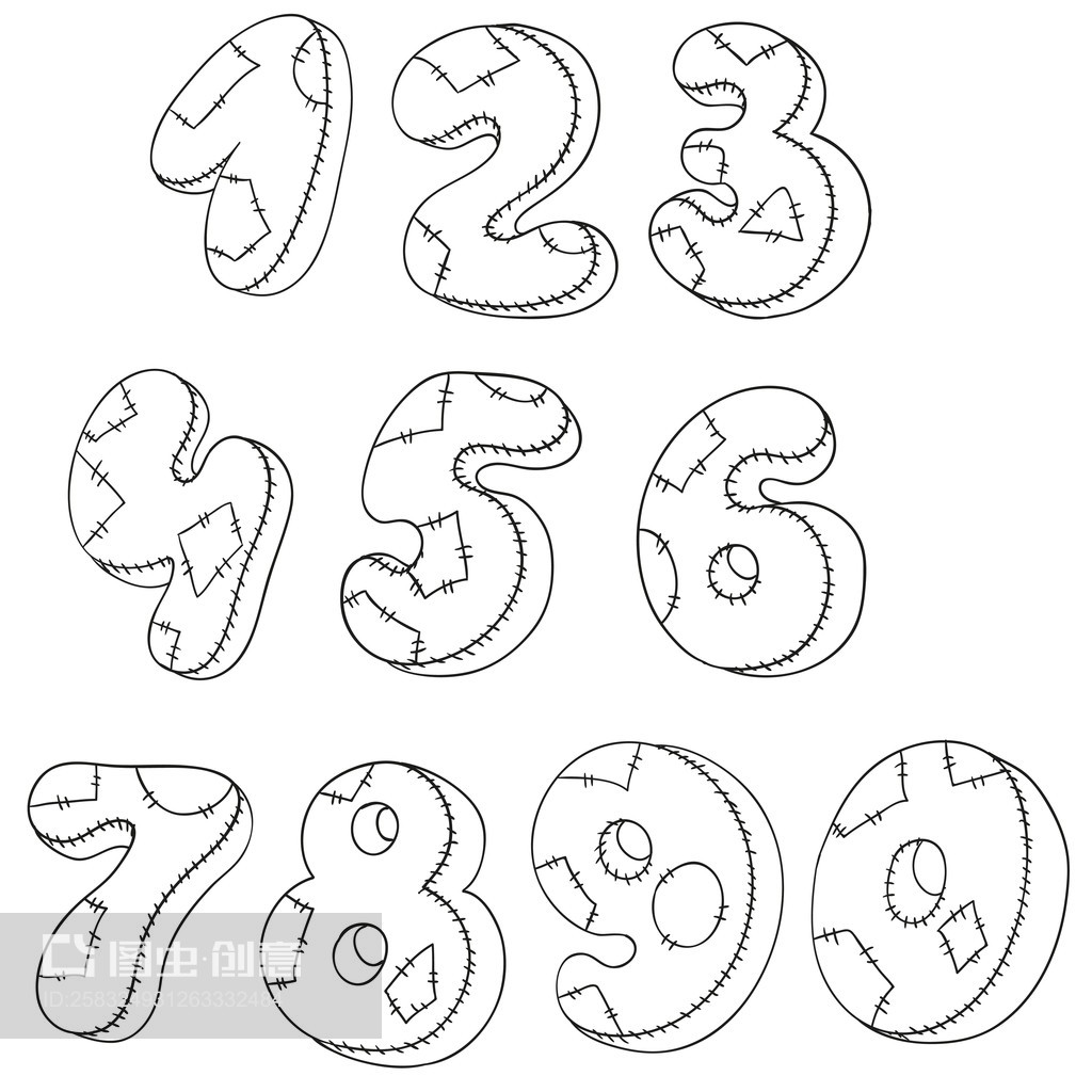 數字枕頭的平面設計美學 數字、形狀與舒適感的融合